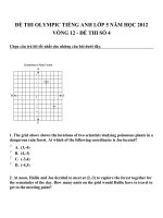 Đề thi olympic tiếng anh lớp 5 năm học 2012 vòng 12   đề thi số 4 