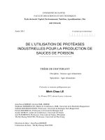 De l’uttlisation de protéasesindustrielles pour la production de sauces de poisson