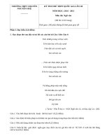 Đề thi thử THPT lần 3 môn Văn - THPT chuyên Nguyễn Huệ năm 2015