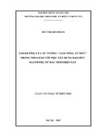 Ảnh hưởng của tư tưởng tam tòng, tứ đức trong nho giáo với việc xây dựng đạo đức người phụ nữ bắc ninh hiện nay 