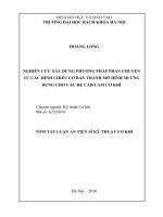 Nghiên cứu xây dựng phương pháp phản chuyển từ các hình chiếu cơ bản thành mô hình 3D ứng dụng cho các hệ CADCAM cơ khí