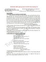 Đề thi thử THPT Quốc gia môn Văn 2015 Quảng Trị