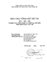 Nghiên cứu công nghệ và thiết bị chế biến than sinh hoạt cao cấp