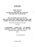 Một kịch bản phát triển điện lực việt nam hướng vào khâu sử dụng điện cuối cùng