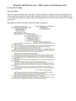 Đề thi thử THPTQG môn Văn - THPT chuyên Lê Quý Đôn năm 2015