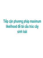 Tiếp cận phương pháp maximum likelihood để tái cấu trúc cây sinh loài