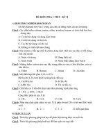 Đề thi lớp 9 học kì 2 môn hóa học năm 2012 đề số 17