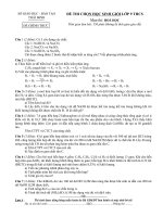 Đề thi thử học sinh giỏi lớp 9 môn hóa học năm 2012 đề số 52