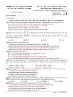 BỘ ĐỀ THI THỬ THPT QUỐC GIA 2016 MÔN SINH HỌC