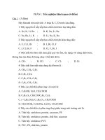 Đề thi lớp 9 học kì 2 môn hóa học năm 2012 đề số 5