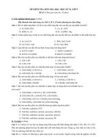 Đề thi lớp 9 học kì 2 môn hóa học năm 2012 đề số 51