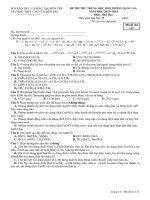 BỘ ĐỀ THI THỬ THPT QUỐC GIA 2016 HÓA HỌC