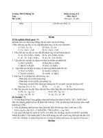 Đề thi lớp 9 học kì 1 môn hóa học năm 2012 đề số 35