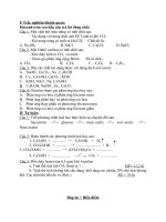 Đề thi lớp 9 học kì 2 môn hóa học năm 2012 đề số 49