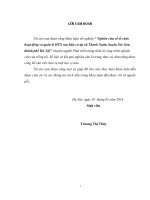 Nghiên cứu về tổ chức hoạt động và quản lý HTX rau hữu cơ tại xã thanh xuân, huyện sóc sơn, thành phố hà nội 