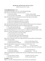 Đề thi lớp 9 học kì 2 môn hóa học năm 2012 đề số 46