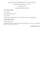 Đề thi giữa kì 1 lớp 6 môn Văn năm 2015 THCS Thuận Hưng