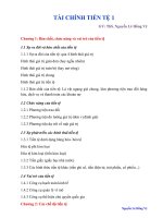 Tài chính tiền tệ 1  ThS. Nguyễn Lê Hồng Vỹ