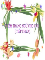 Bài giảng ngữ văn 7 bài 22 thêm trạng ngữ cho câu (tiếp) 8