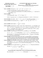 Tổng hợp đề thi thử đại học môn toán của các trường năm 2016