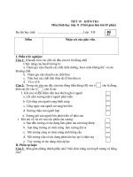 Đề thi lớp 8 học kì 1 môn sinh học năm 2012 đề số 4