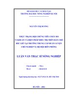 Thực trạng hội chứng tiêu chảy do vi khuẩn và biện pháp điều trị trên đàn chó béc giê tại trường trung cấp huấn luyện chó nghiệp vụ bộ đội biên phòng