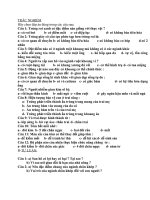 Đề thi lớp 7 học kì 1 môn sinh học năm 2012 đề số 13