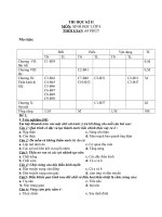 Đề thi lớp 8 học kì 2 môn sinh học năm 2012 đề số 9