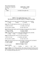 Đề thi lớp 9 học kì 1 môn hóa học năm 2012 đề số 28