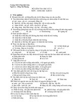 Đề thi lớp 9 học kì 2 môn sinh học năm 2012 đề số 35