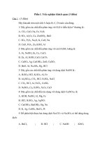 Đề thi lớp 9 học kì 1 môn hóa học năm 2012 đề số 4