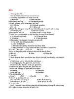 Đề thi lớp 7 học kì 1 môn sinh học năm 2012 đề số 10