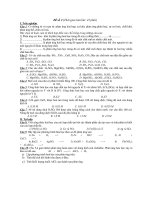 Đề thi lớp 8 học kì 2 môn hóa học năm 2012 đề số 5