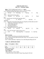 Đề thi lớp 6 học kì 2 môn lịch sử năm 2012 đề số 36