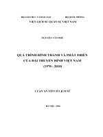 Quá trình hình thành và phát triển của Đài Truyền hình Việt Nam (19702010)