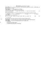 Đề thi lớp 8 học kì 2 môn hóa học năm 2012 đề số 13