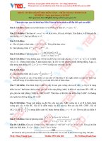 Khóa luyện giải đề năm 2016 môn toán thầy Đặng Thành Nam Đề số 3