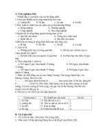 Đề thi lớp 6 học kì 1 môn lịch sử năm 2012 đề số 10