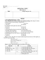 Đề thi lớp 6 học kì 2 môn lịch sử năm 2012 đề số 5