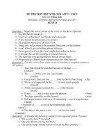 Đề thi thử học sinh giỏi lớp 9 môn tiếng anh năm 2012 đề số 19