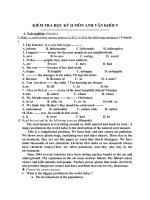 Đề thi lớp 9 học kì 2 môn tiếng anh năm 2012 đề số 17