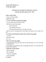 Đề cương ôn tập học kì 2 môn Địa lý lớp 10 năm 2014  2015 trường THPT Đào Duy Từ, Quảng Bình