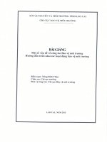Bài giảng một số vấn đề về công tác bảo vệ môi trường