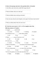 Đề thi lớp 9 học kì 2 môn tiếng anh năm 2012 đề số 53