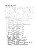 Đề thi thử học sinh giỏi lớp 9 môn tiếng anh năm 2012 đề số 12