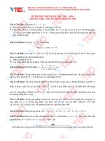 Đề thi thử Môn Toán THPT Quốc gia lần 12016 của trường THPT Chuyên Sư phạm Hà Nội