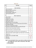 skkn một số giải pháp nâng cao chất lượng giảng dạy của đội ngũ giáo viên ở trường tiểu học