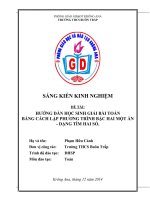 skkn hướng dẫn học sinh gải bài toán bằng cách lập phương trình bậc hai một ẩn dạng tìm hai số 