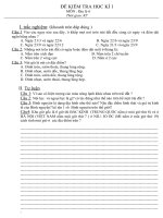 Đề thi lớp 6 học kì 1 môn địa lý năm 2012 đề số 25