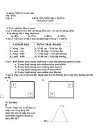 Đề thi lớp 6 học kì 2 môn địa lý năm 2012 đề số 19